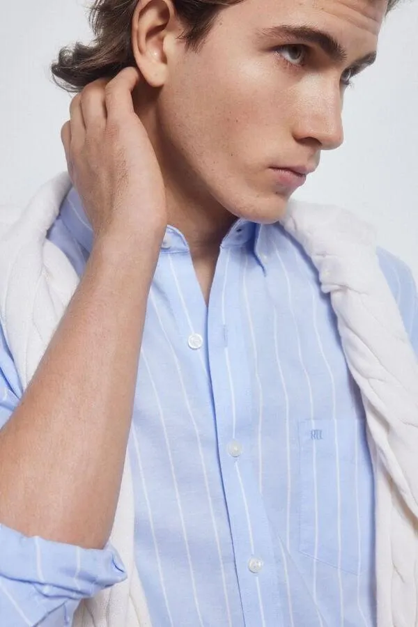 Camisa non iron oxford rayas