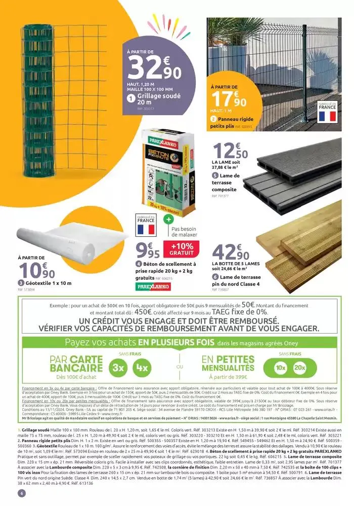 LES CHANTIERS NOUS RAPPROCHENT depuis 45 ans du 12 mars au 30 mars 2025 - Catalogue page 6