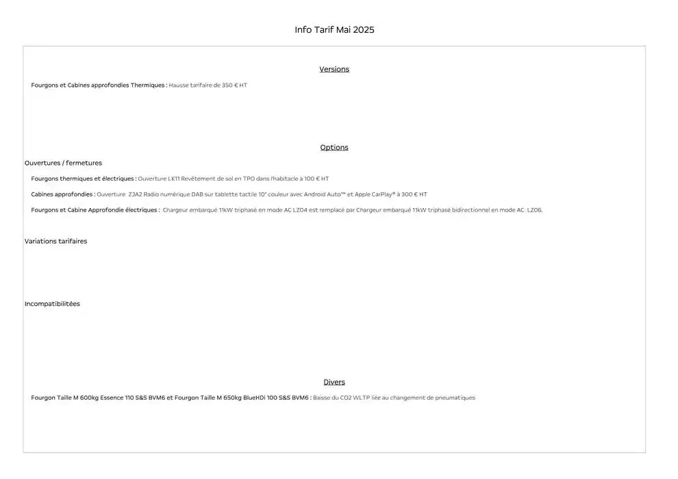 Opel Combo Cargo du 25 avril au 25 avril 2026 - Catalogue page 2