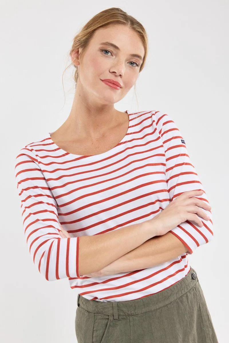 Marinière manches 3/4 - coton léger