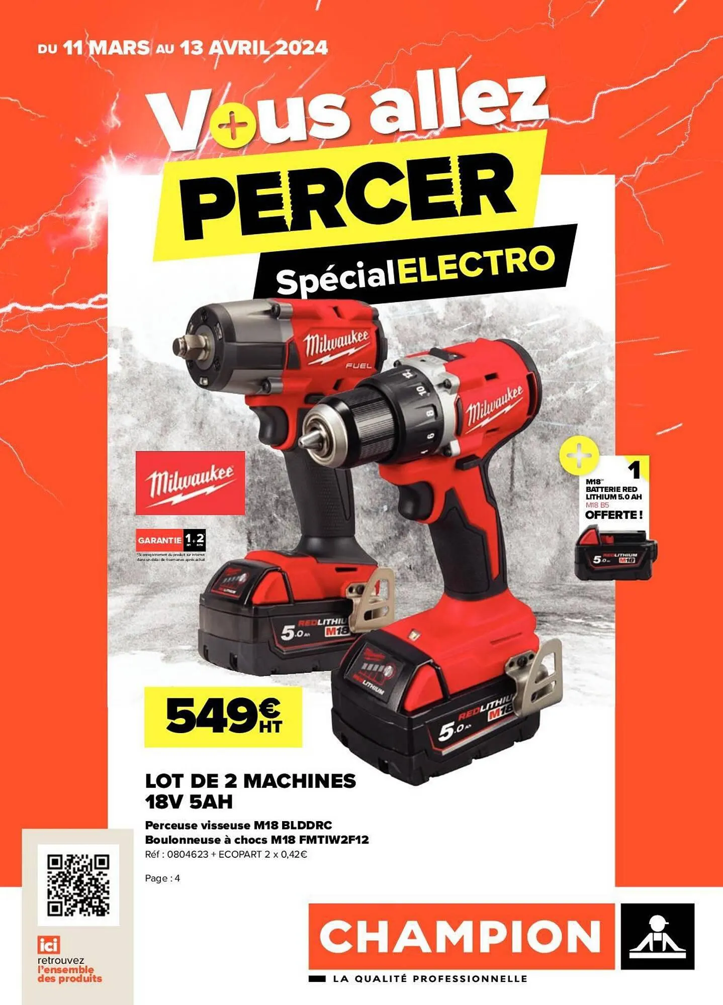 Catalogue Champion Direct du 11 mars au 13 avril 2024 - Catalogue page