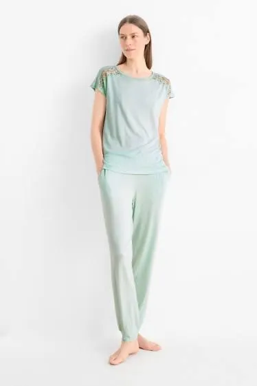 Viscose pyjamas - polka dot