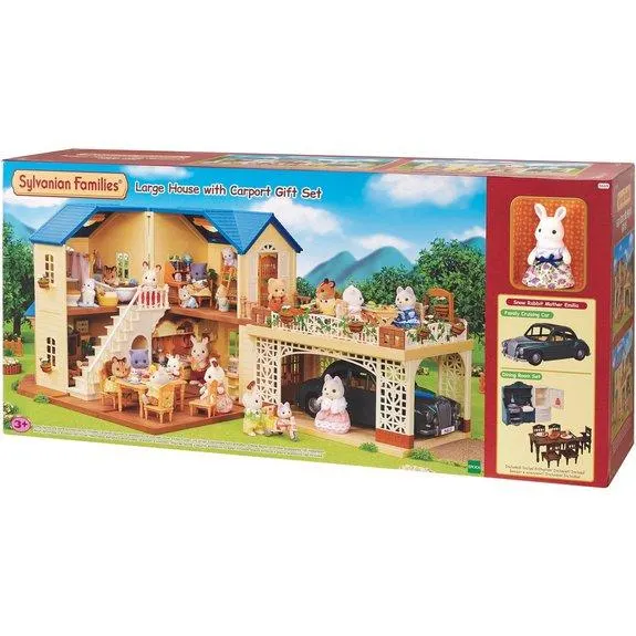 La grande maison et son abri voiture - Sylvanian Families 5669