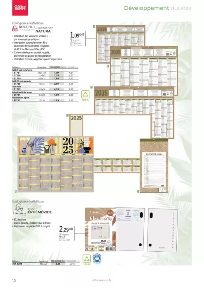 Catalogue agendas de bureau 2024-2025 du 8 octobre au 31 décembre 2025 - Catalogue page 44