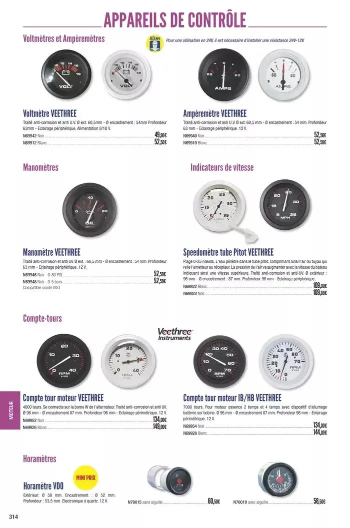 Catalogue Accastillage Diffusion 2025 du 1 janvier au 31 décembre 2025 - Catalogue page 316