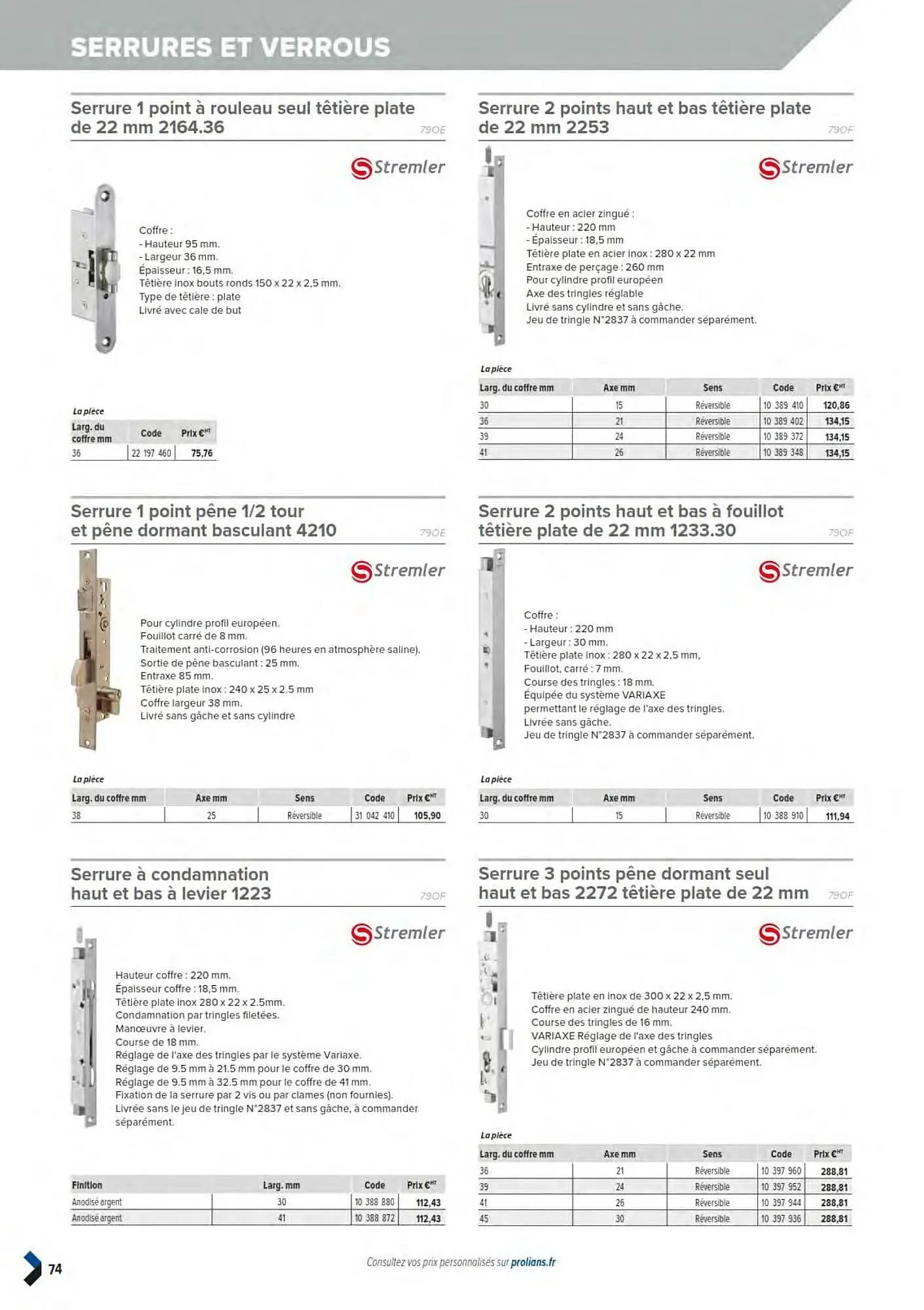 Catalogue Prolians du 11 mars au 31 décembre 2025 - Catalogue page 76