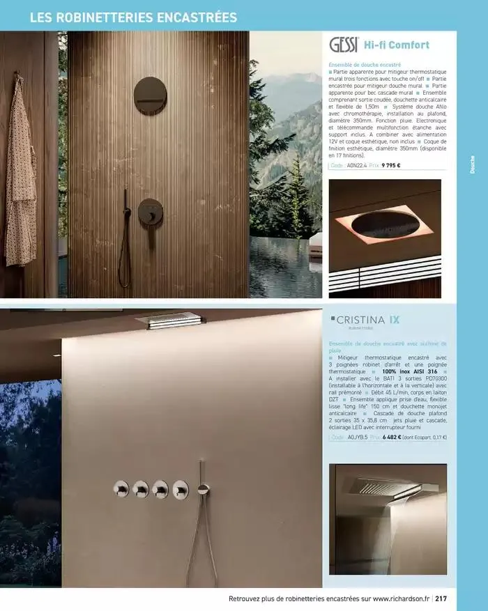 SALLE DE DE BAINS ET CARRELAGE 2025 du 11 avril au 31 décembre 2025 - Catalogue page 219