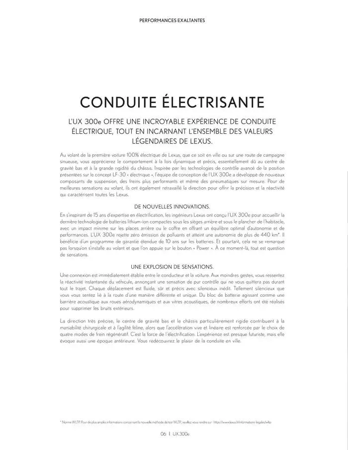 Lexus NOUVEL UX 300e du 27 mars au 27 mars 2026 - Catalogue page 6