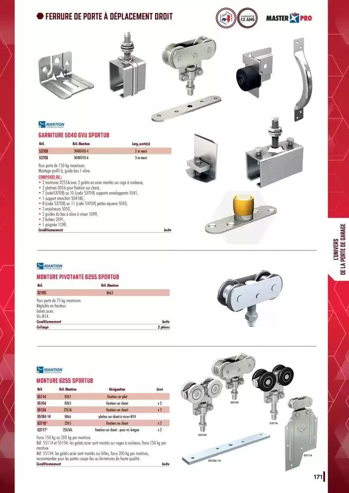 Guide Quincaillerie Serrurerie 2025 - 2026 du 1 avril au 1 avril 2026 - Catalogue page 173