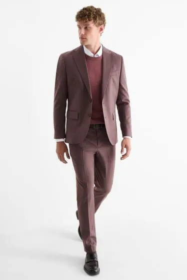 Mix & match suit trousers with new wool content - slim fit - stretch
