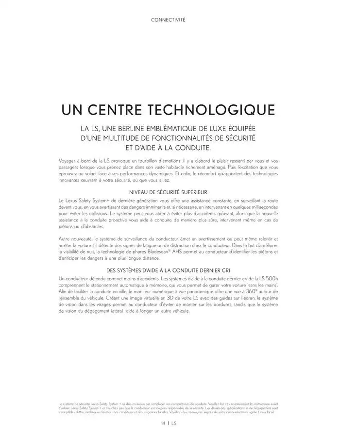 Lexus LS du 27 mars au 27 mars 2026 - Catalogue page 14