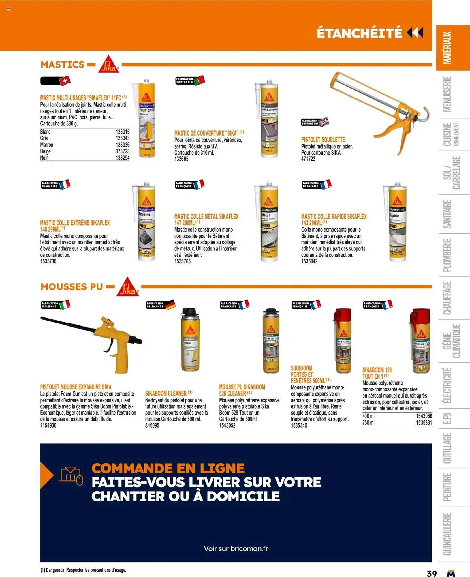 Catalogue Bricoman du 19 mars au 31 décembre 2025 - Catalogue page 39