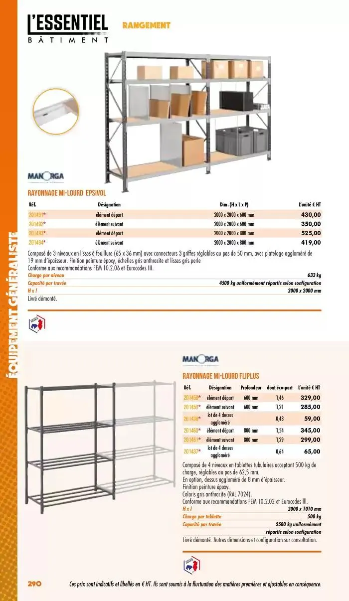 Essentiel Batiment 2025 du 3 janvier au 31 décembre 2025 - Catalogue page 292