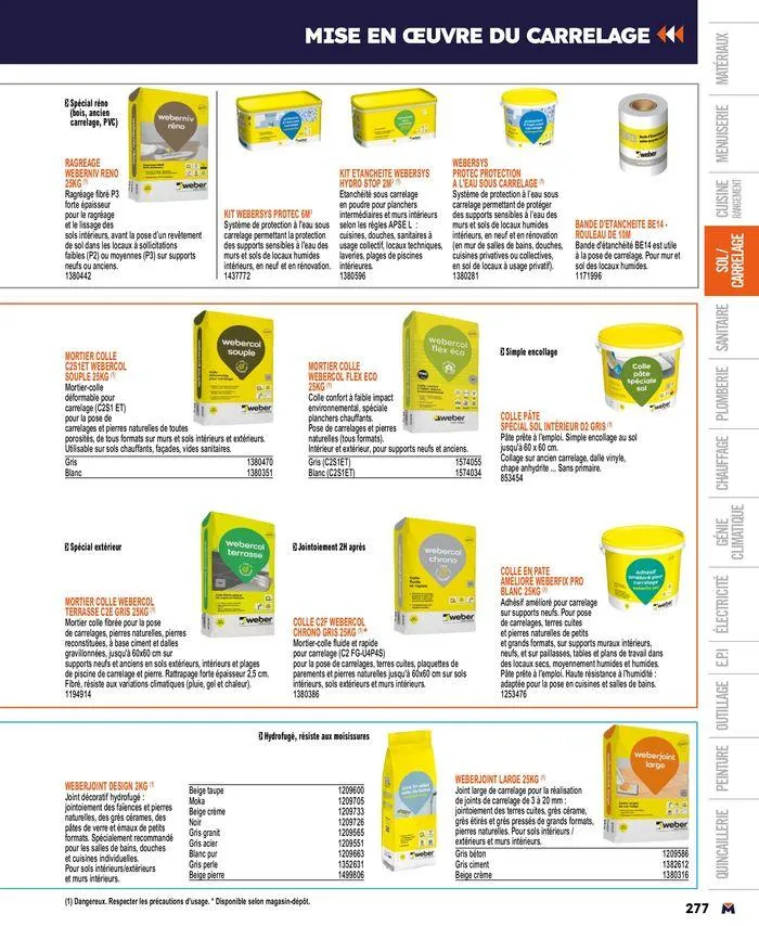 Guide produits 2024 du 15 mars au 31 décembre 2024 - Catalogue page 277