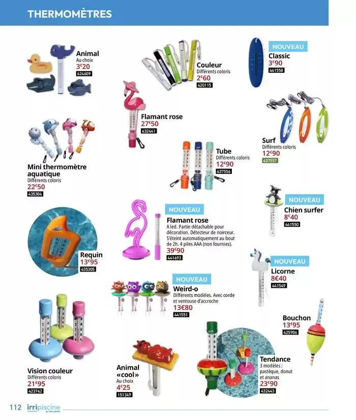 Les plaisir de l'eau Piscine,Spa,Arrosage du 10 mars au 31 décembre 2025 - Catalogue page 112