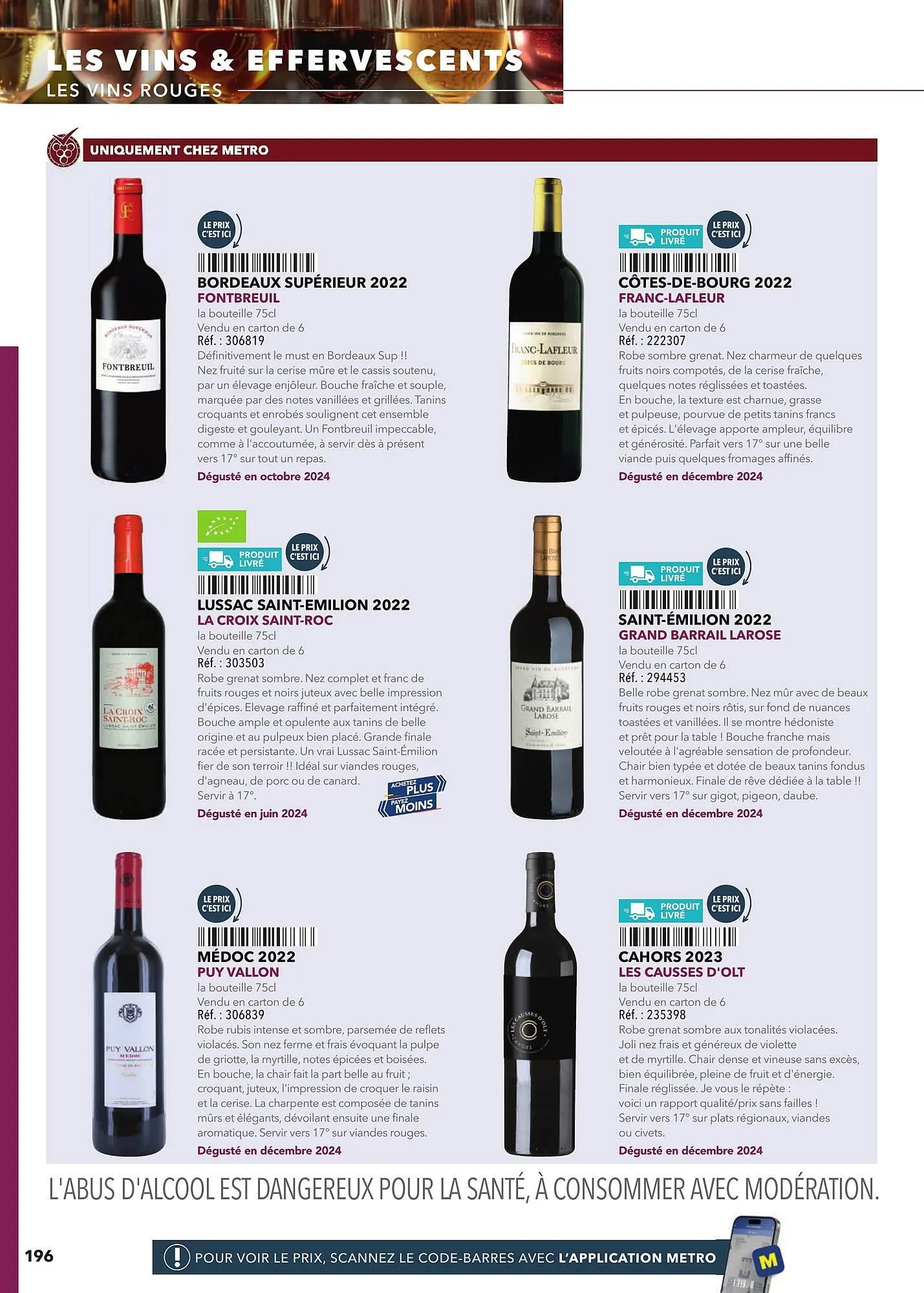 Catalogue METRO du 2 mars au 31 décembre 2025 - Catalogue page 196