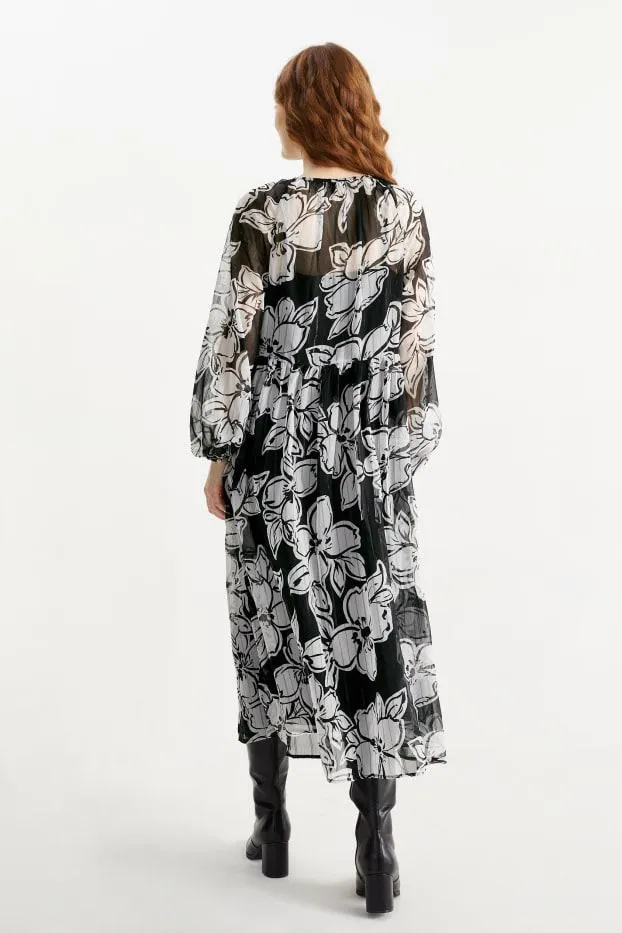 Chiffon dress - floral