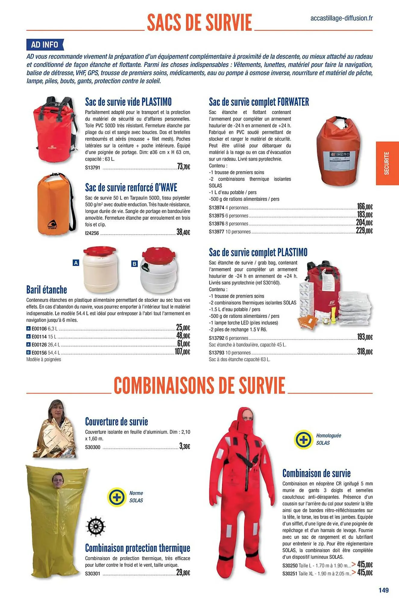 Catalogue Accastillage Diffusion du 1 mars au 31 décembre 2023 - Catalogue page 151