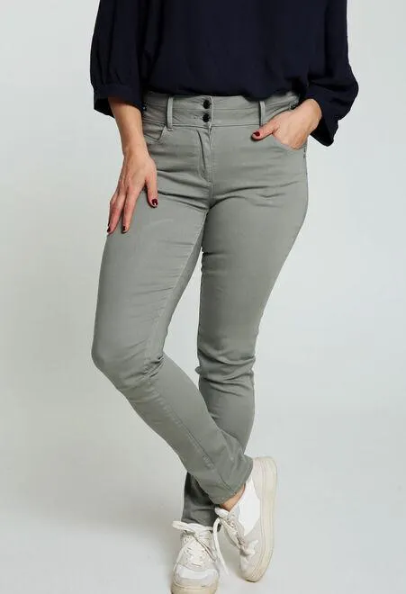 Pantalon slim Louise L34 en coton bio