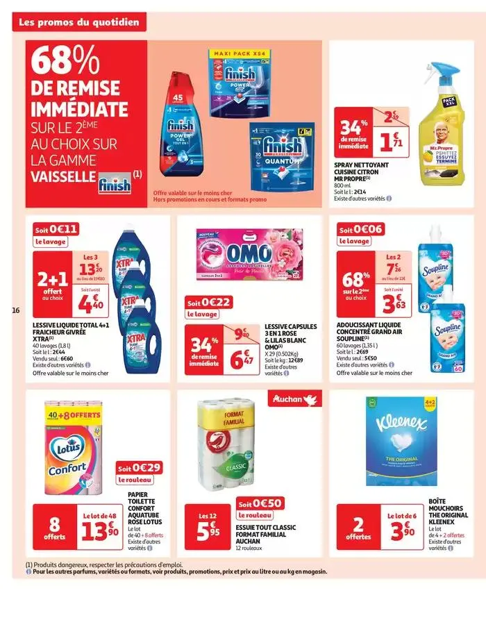 Les prix bas qui font du bien au quotidien du 1 avril au 6 avril 2025 - Catalogue page 16