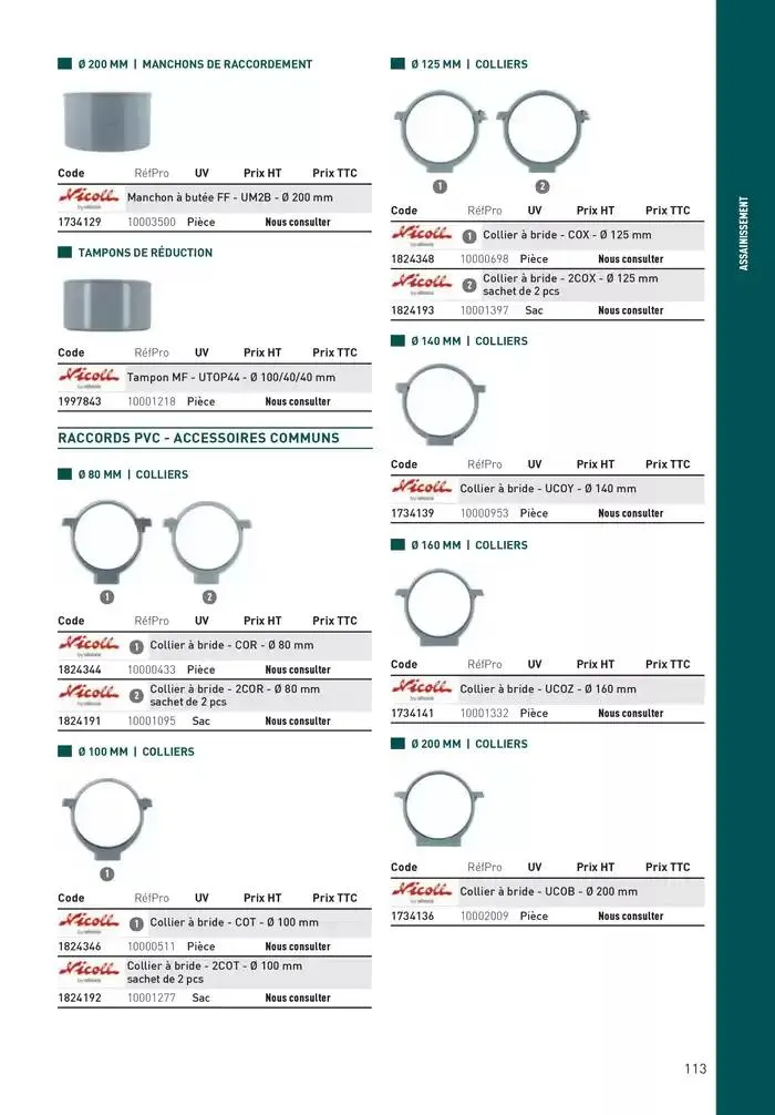 Matériaux 2025 du 1 janvier au 31 décembre 2025 - Catalogue page 113