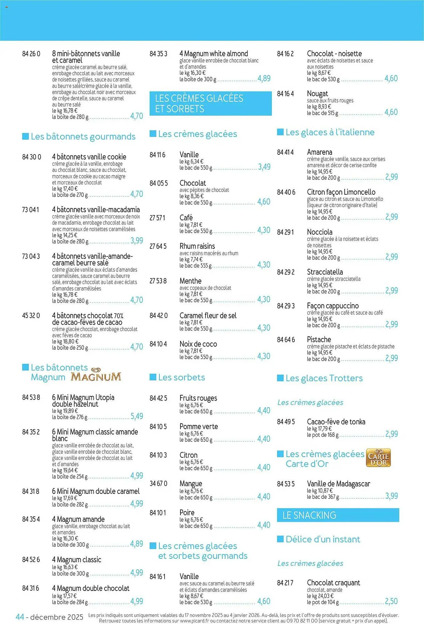 Catalogue Picard du 17 novembre au 4 janvier 2026 - Catalogue page 44