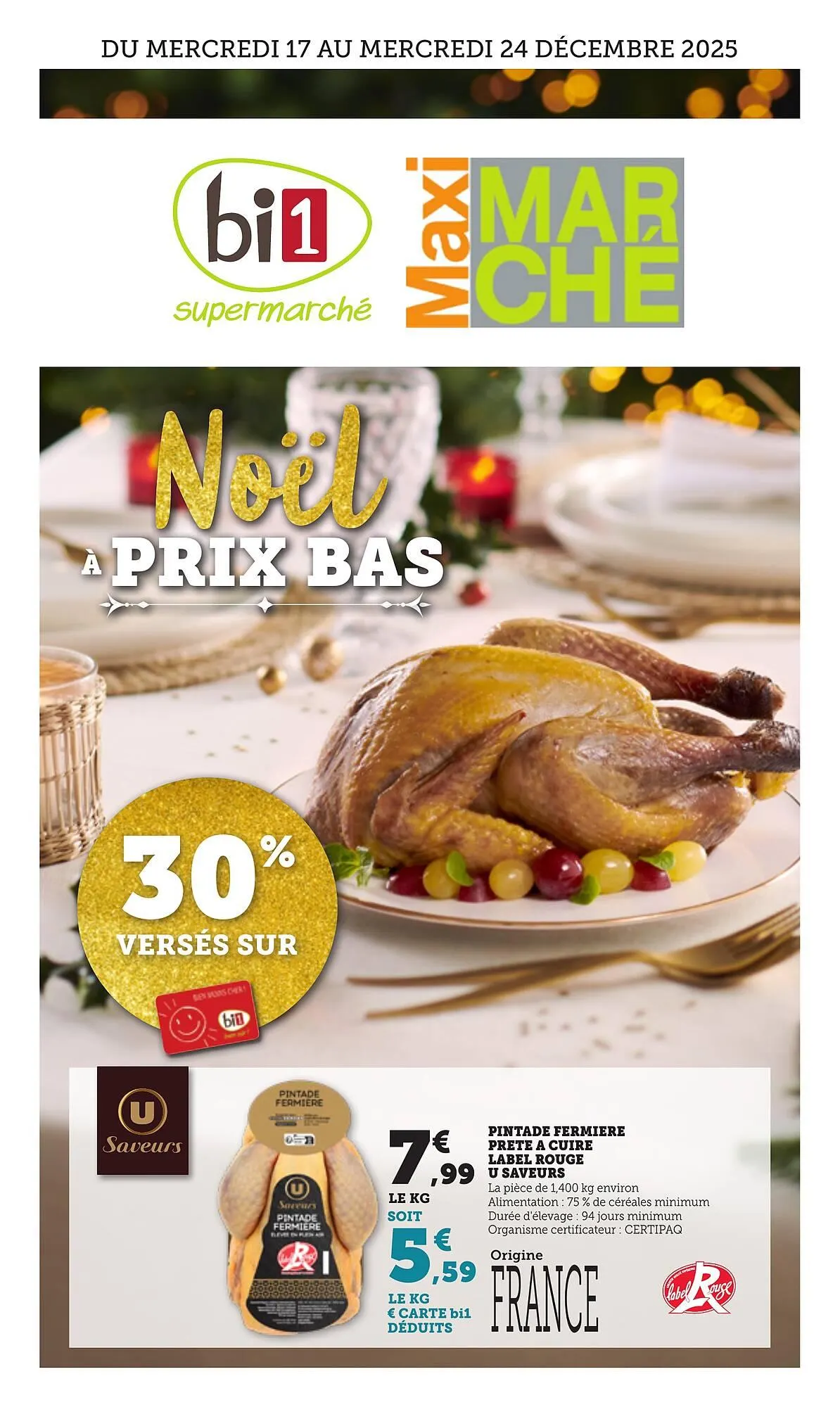 Catalogue Maximarché du 17 décembre au 24 décembre 2025 - Catalogue page 1