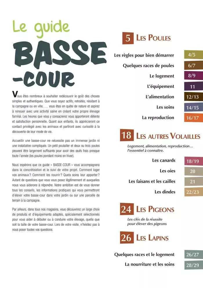 Le guide BASSE-COUR du 30 avril au 31 décembre 2025 - Catalogue page 3