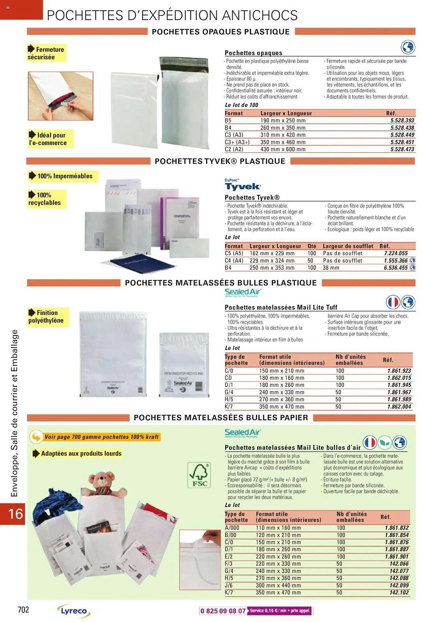 Catalogue Lyreco du 15 mai au 31 décembre 2023 - Catalogue page 702