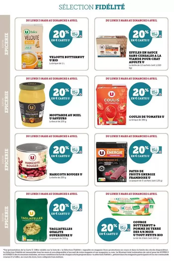 Tous les jours 20% du 4 mars au 16 mars 2025 - Catalogue page 20