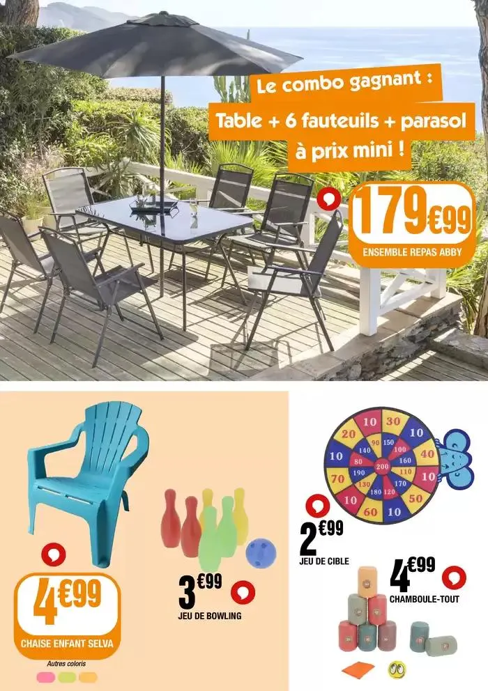 Parce qu’on sait que vous ne voulez pas louper la saison des barbecues et des apéros sur la terrasse, on a TOUT prévu pour vous préparer ! du 1 avril au 30 avril 2025 - Catalogue page 9