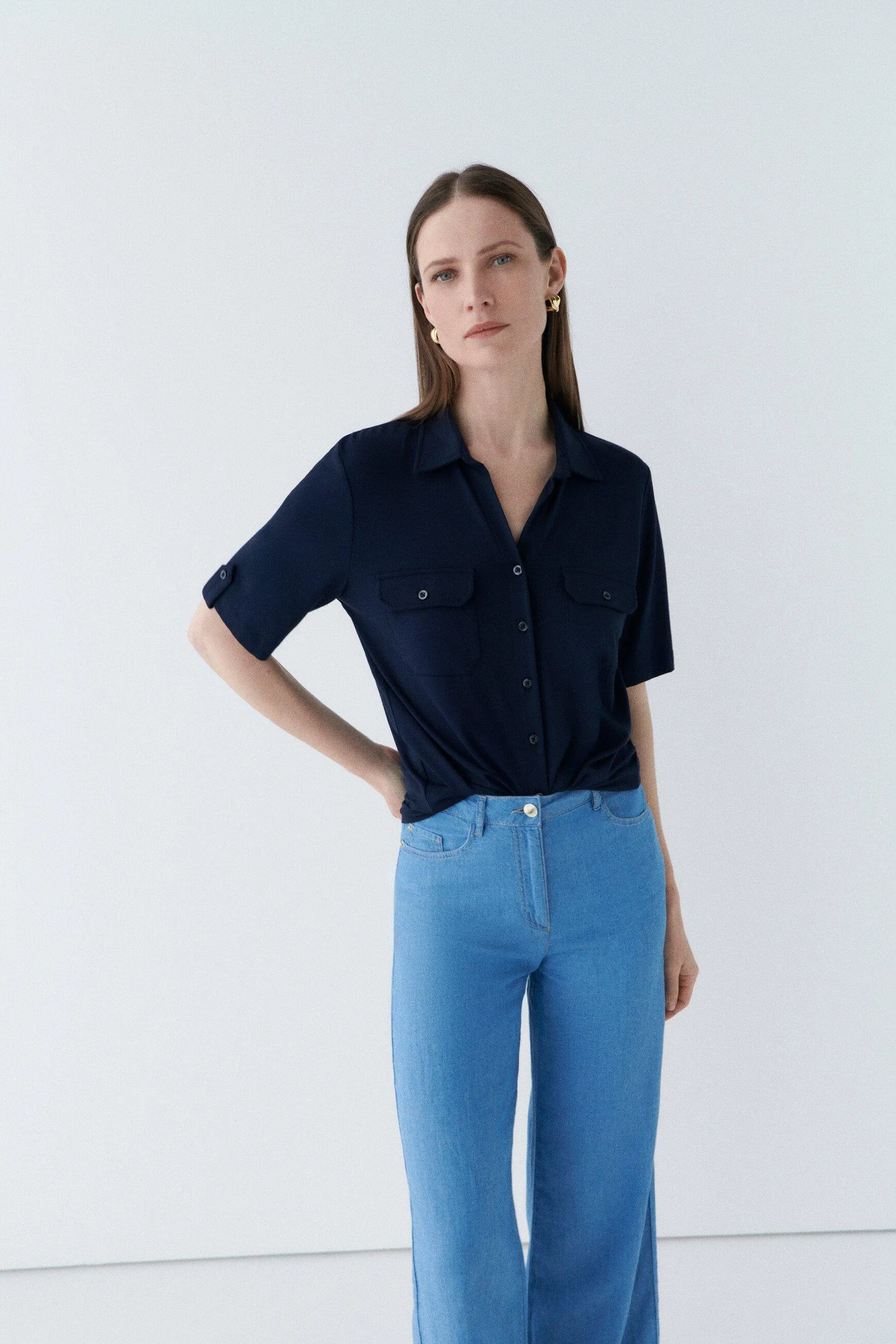 T-shirt testelo bleu marine femme