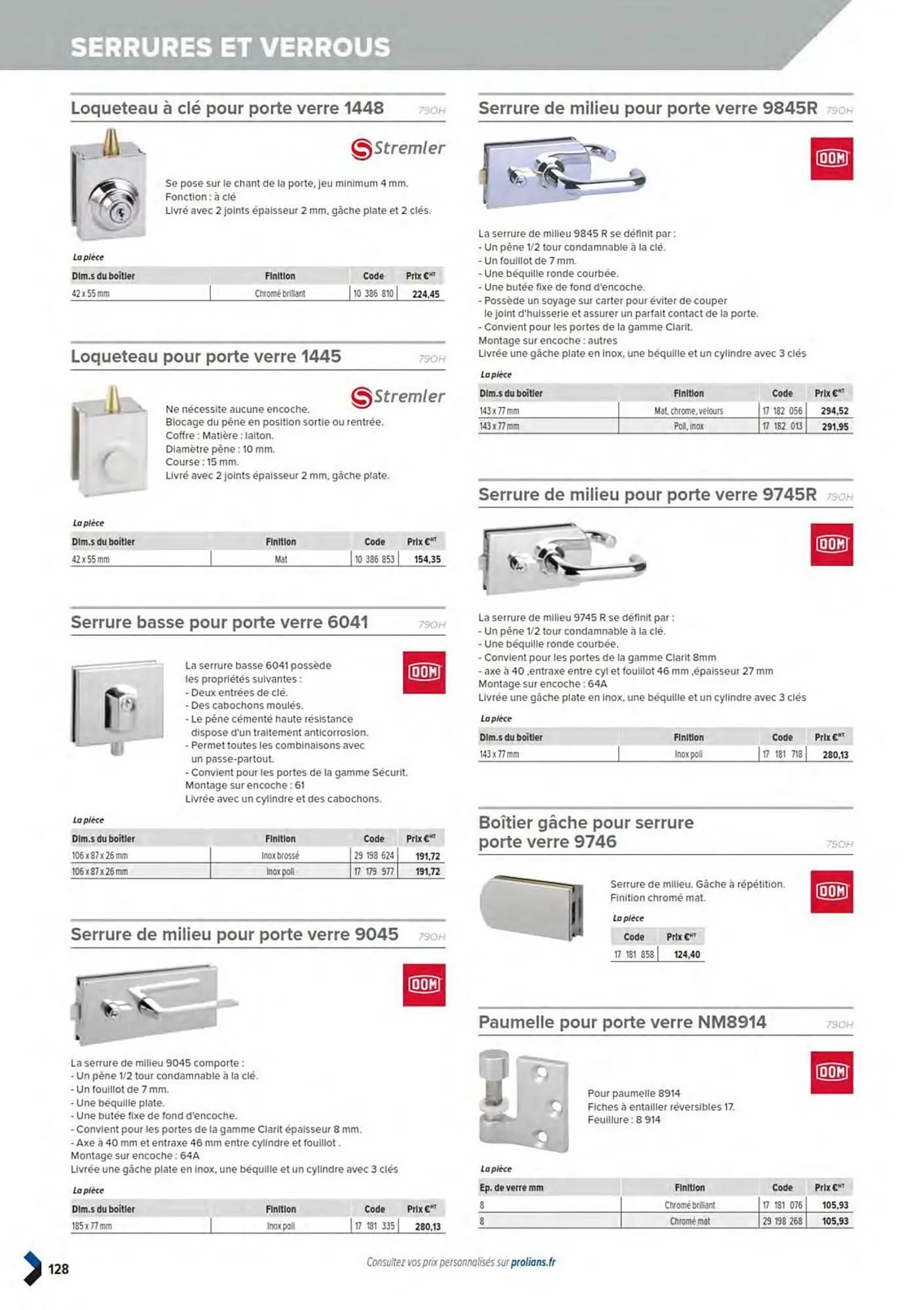 Catalogue Prolians du 11 mars au 31 décembre 2025 - Catalogue page 130