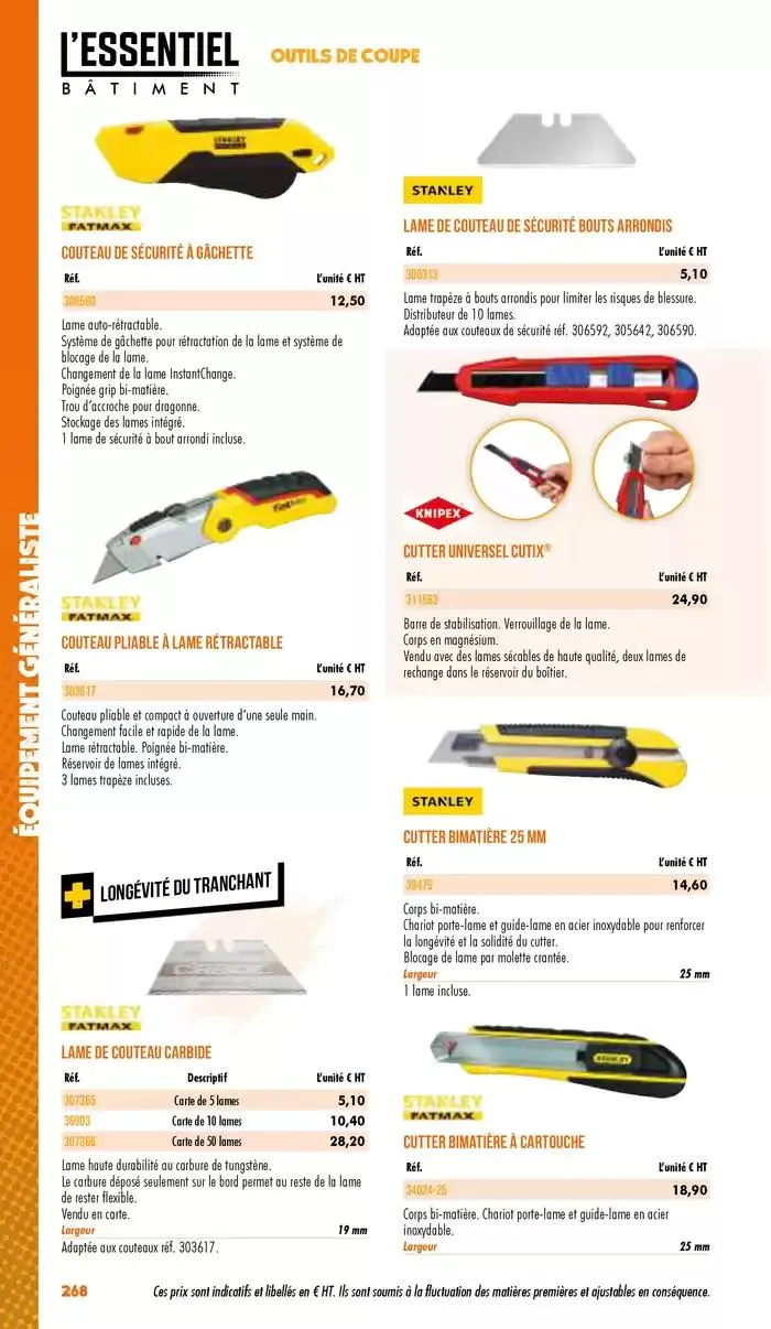 Essentiel Batiment 2025 du 3 janvier au 31 décembre 2025 - Catalogue page 270