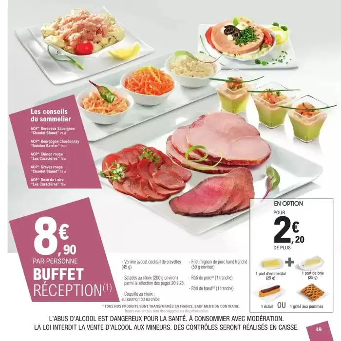 CARTE TRAITEUR PERMANENTE - MIXTE du 27 mars au 24 novembre 2025 - Catalogue page 49