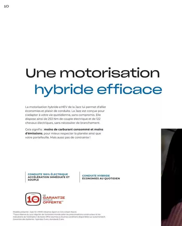 JAZZ e: Hev HYBRID du 7 janvier au 31 mai 2025 - Catalogue page 10