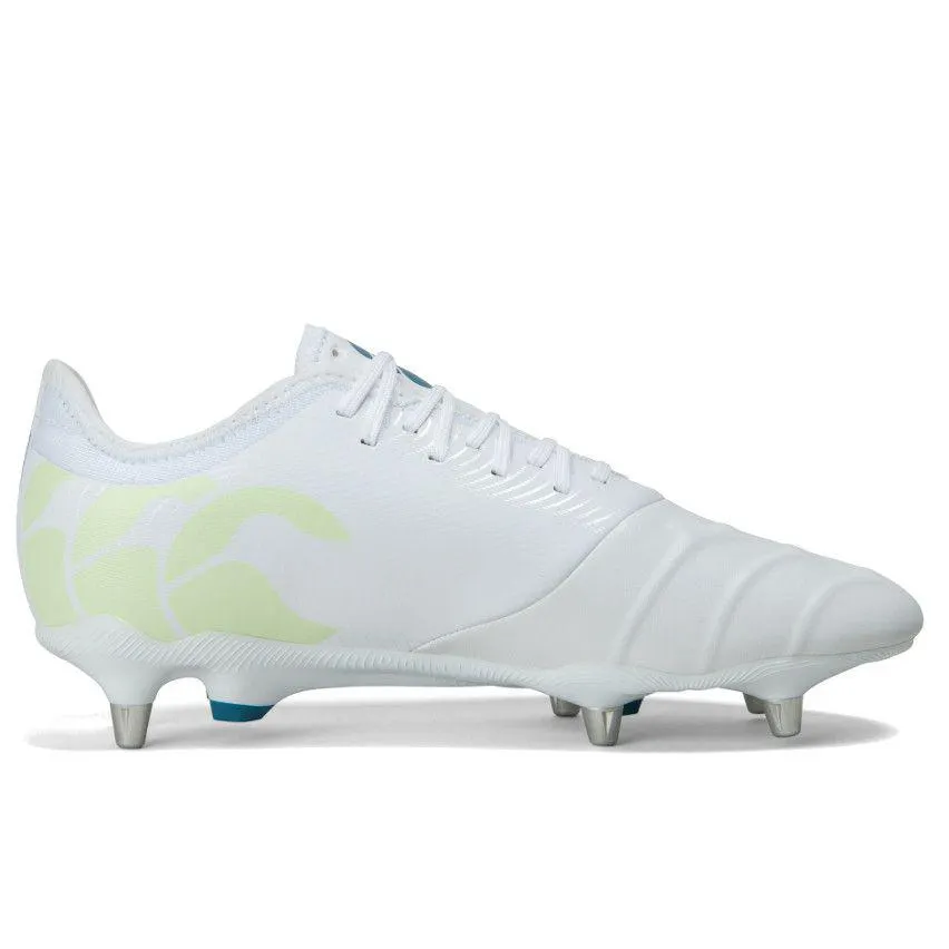 Chaussures Rugby Phoenix Genesis Pro SG Crampons Hybrides Tout Terrain Blanc - Canterbury