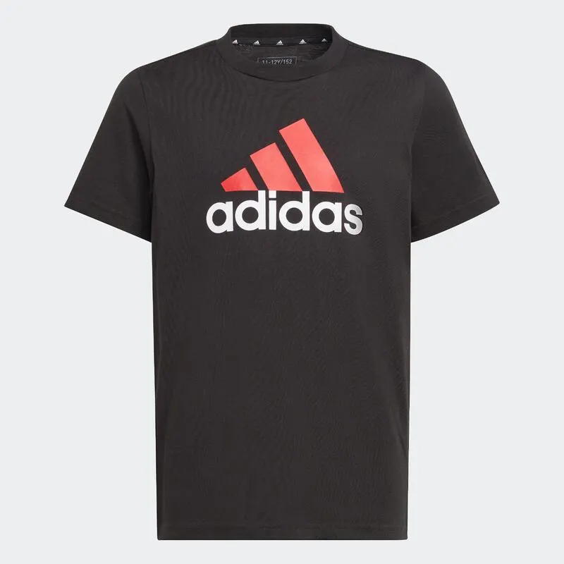 T-shirt bambino ginnastica ADIDAS regular nero-rosso