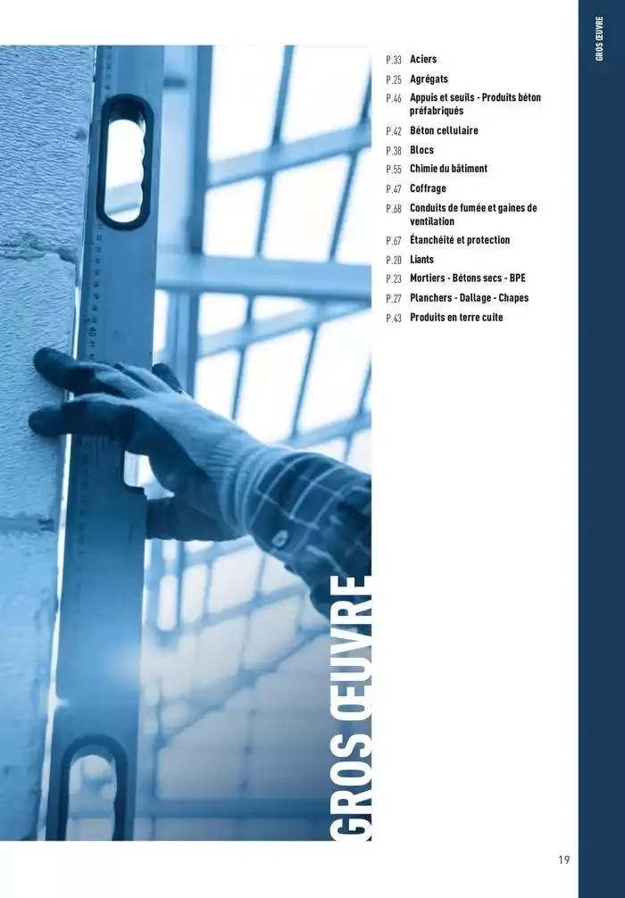 Matériaux 2025 du 1 janvier au 31 décembre 2025 - Catalogue page 19