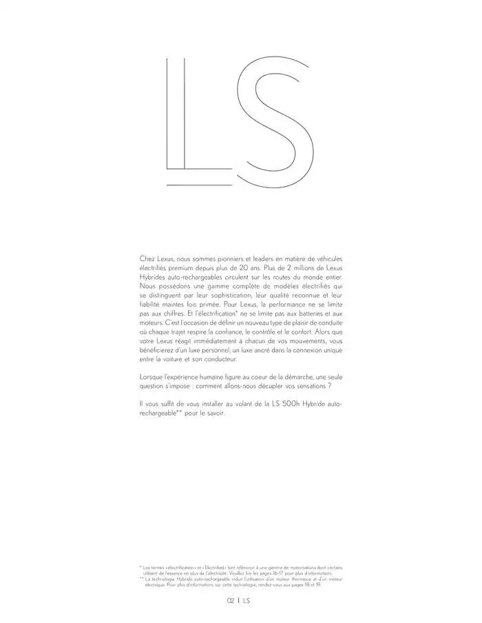 Lexus LS du 27 mars au 27 mars 2026 - Catalogue page 2