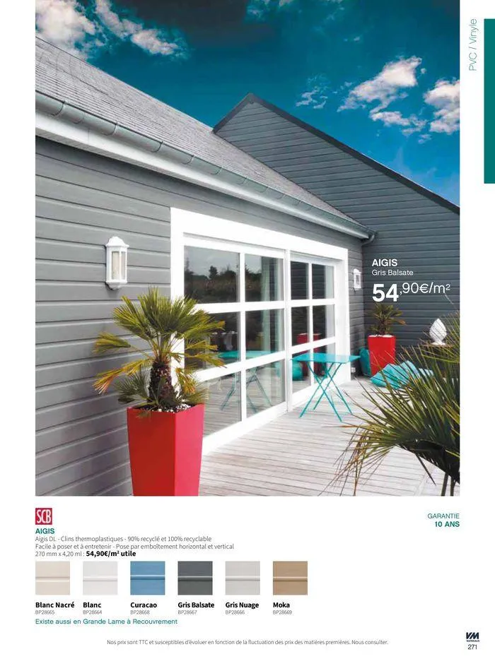 Extériéurs du 14 mars au 20 janvier 2026 - Catalogue page 271