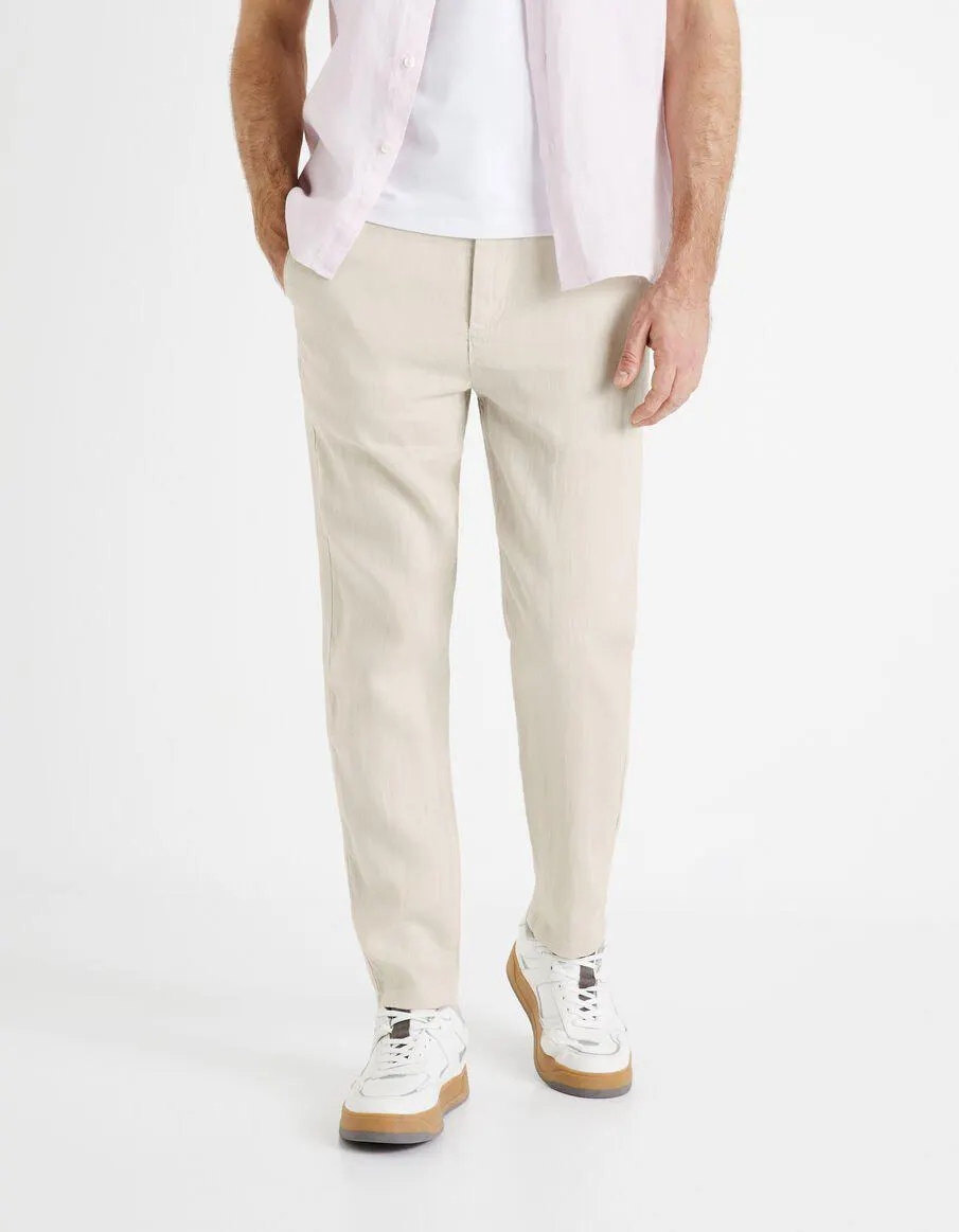 Pantalon 24h 100% lin - beige