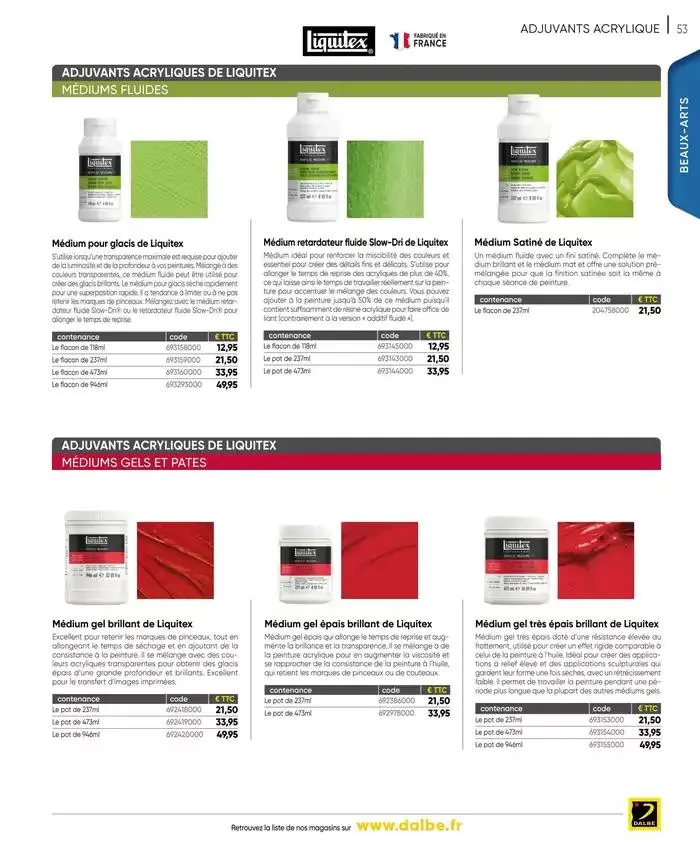 CATALOGUE DALBE 2025 du 27 janvier au 31 décembre 2025 - Catalogue page 55