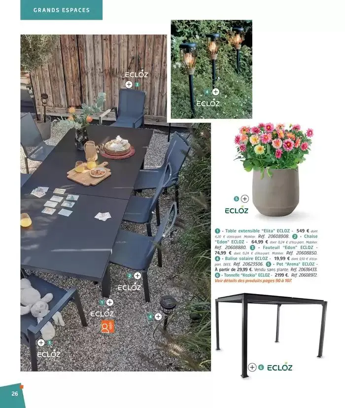 BARBEUC, SIESTE, PÉTANQUE PLACE À LA DÉTENTE du 27 février au 23 juin 2025 - Catalogue page 26