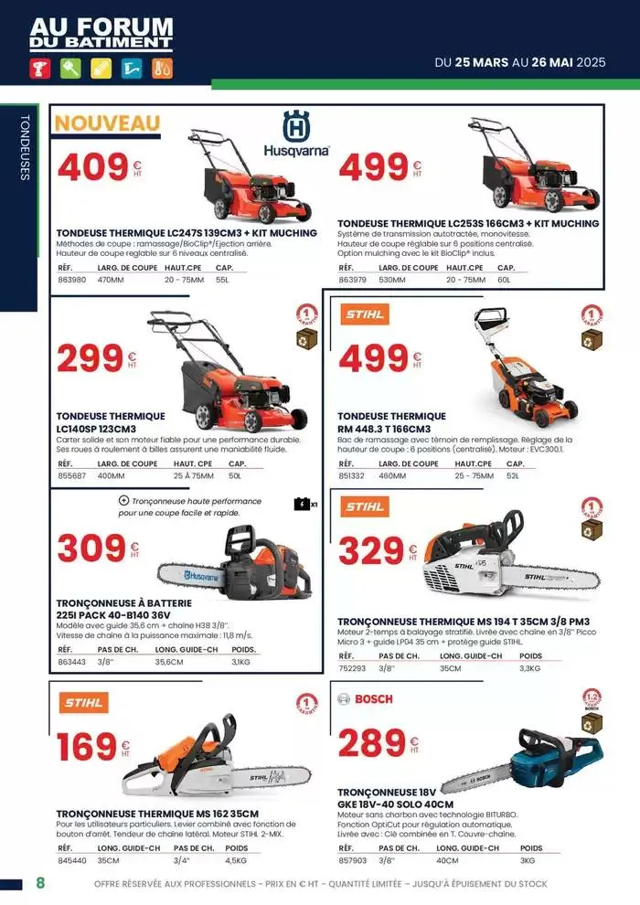 Sélection Jardin Printemps - Été du 28 mars au 26 mai 2025 - Catalogue page 8