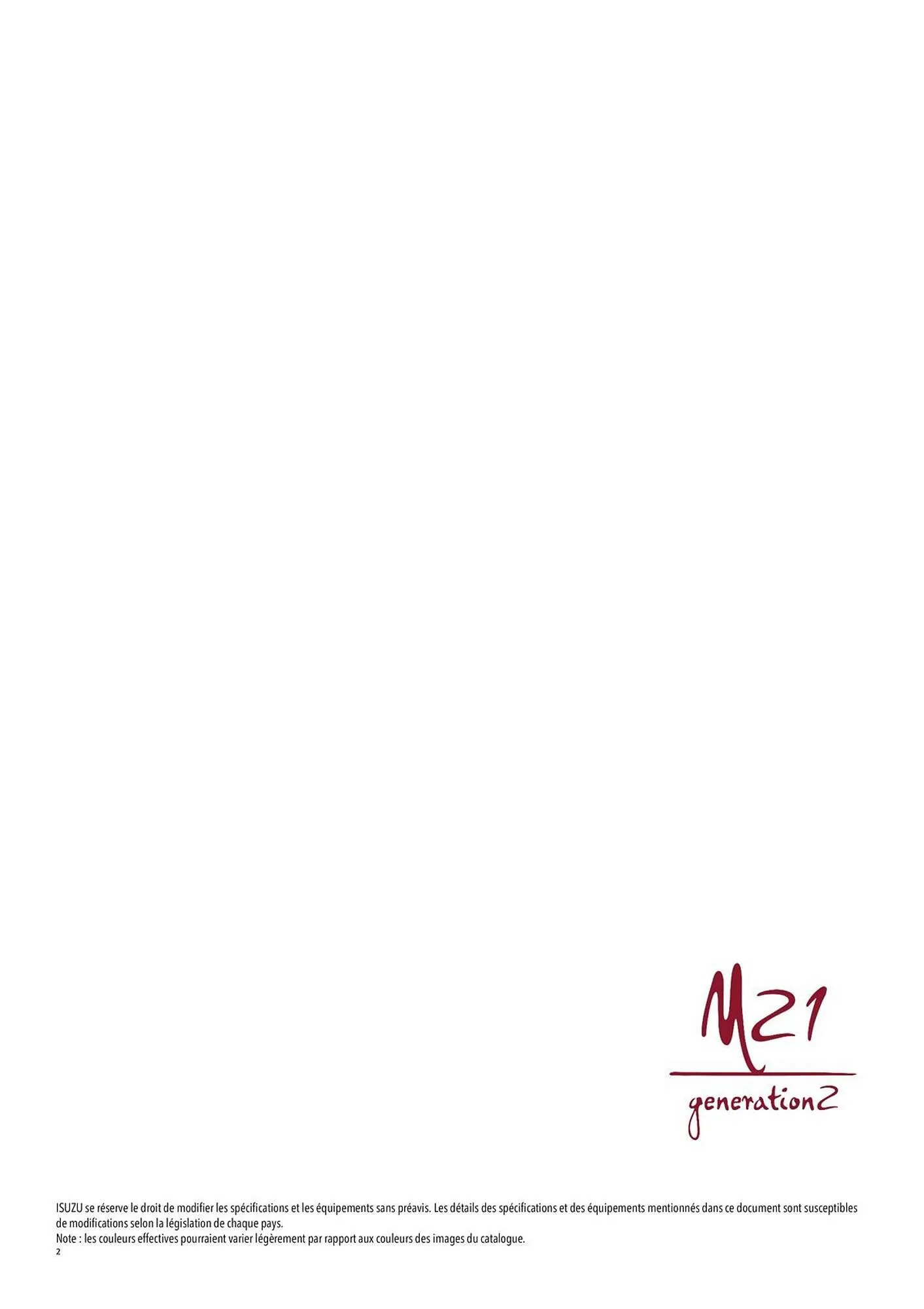 Catalogue Isuzu du 11 novembre au 31 mai 2026 - Catalogue page 2