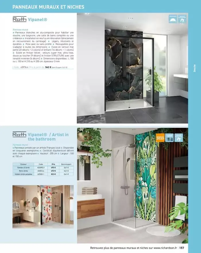 SALLE DE DE BAINS ET CARRELAGE 2025 du 11 avril au 31 décembre 2025 - Catalogue page 159