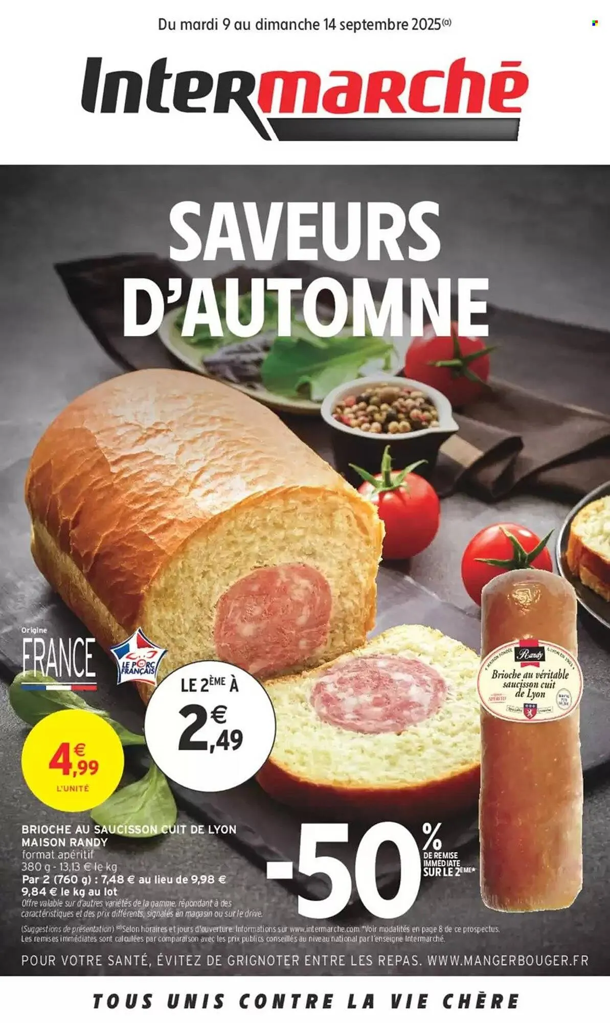 Catalogue Intermarché du 9 septembre au 14 septembre 2025 - Catalogue page 1