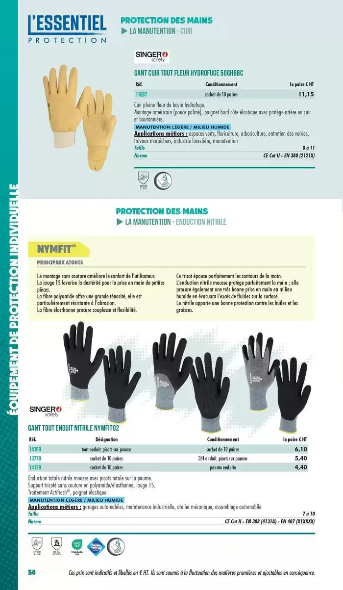 Essentiel Protection 2025 tarifé du 3 mars au 31 décembre 2025 - Catalogue page 60