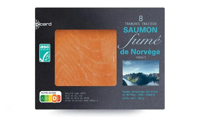 8 tranches de saumon fumé Norvège ASC